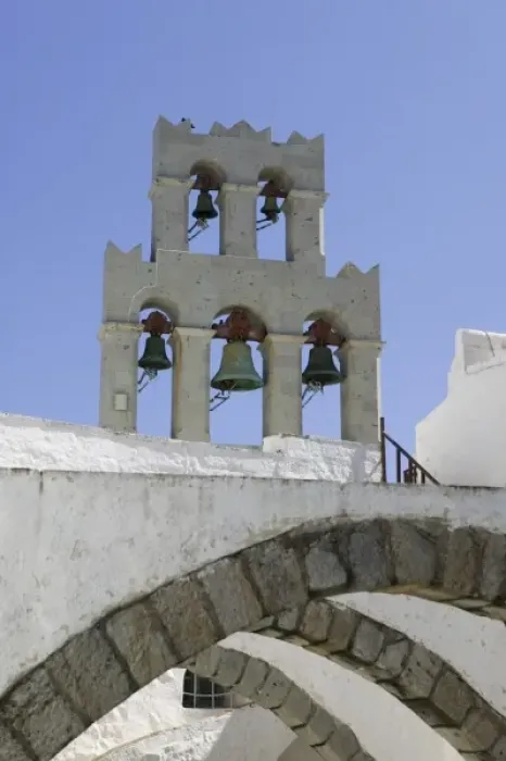 Framed Print : GREECE, Dodecanese Islands, PATMOS, Hora: Monastery of St. John the Theologian (12th