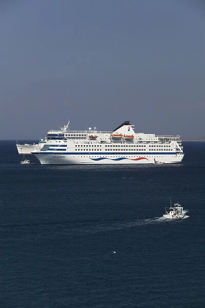 GREECE-Dodecanese Islands-PATMOS-Skala: Cruiseships