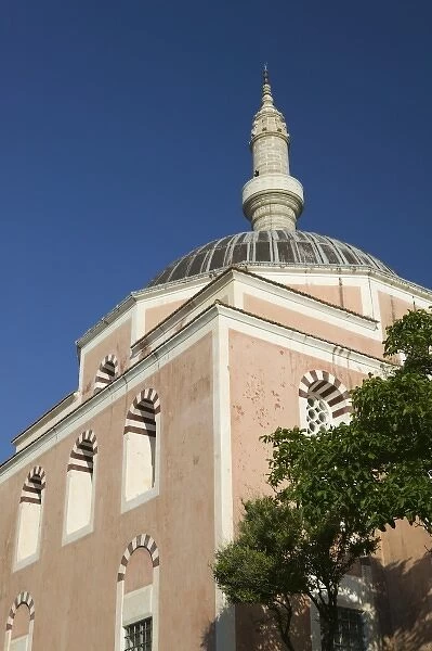 GREECE, Dodecanese Islands, RHODES, Rhodes Town: Rhodes Old Town, Mosque of Suleyman