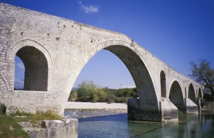 Framed Print : Greece, Epirus, Arta. The fabled Bridge of Arta