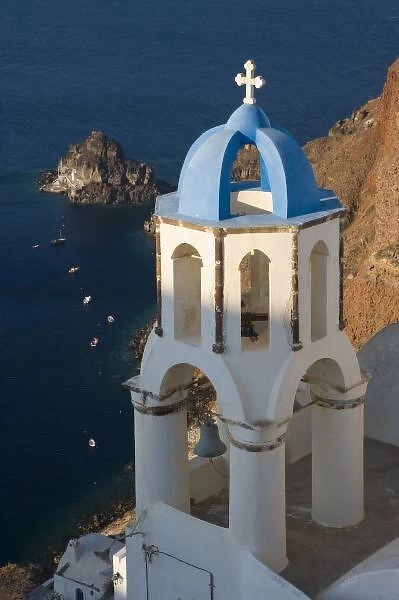 Greece and Greek Island of Santorini town of Oia