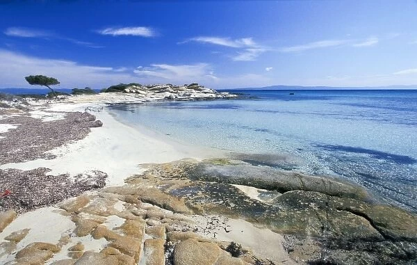 Greece, Halkidiki Peninsula, Sithonia. Karydi Beach