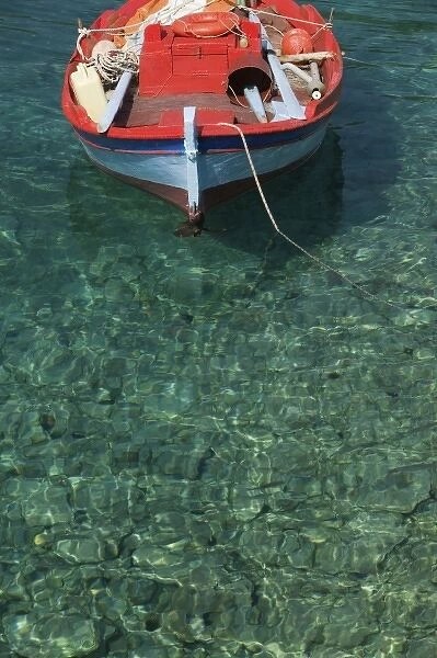 GREECE, Ionian Islands, KEFALONIA, Assos: Fishing Boat
