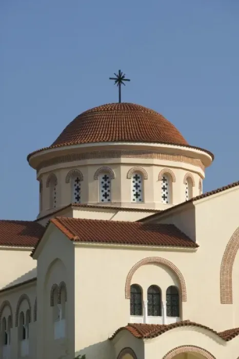 Framed Print : GREECE, Ionian Islands, KEFALONIA, Valsamata: St. Gerasimou Monastery Exterior Framed Print : GREECE, Ionian Islands, KEFALONIA, Valsamata: St. Gerasimou Monastery Exterior