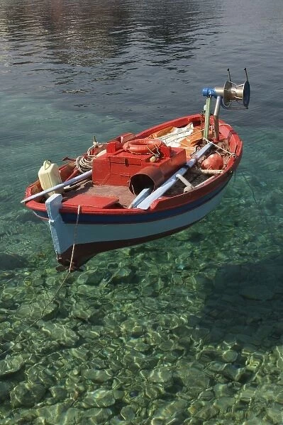 GREECE, Ionian Islands, KEFALONIA, Assos: Fishing Boat