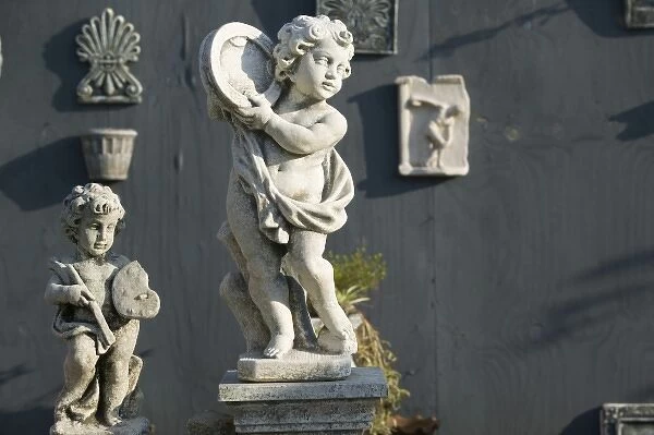 GREECE, Ionian Islands, KEFALONIA, Kokolata: Greek Lawn Ornament Statue Showplace