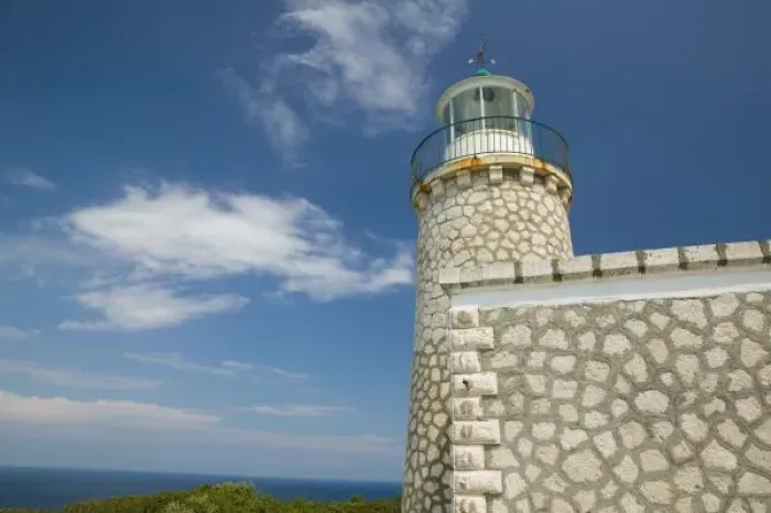 Framed Print : GREECE, Ionian Islands, ZAKYNTHOS, CAPE SKINARI: Cape Skinari Lighthouse