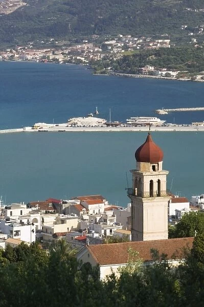 GREECE, Ionian Islands, ZAKYNTHOS: Afternoon Town View from Venetian Kastro Castle