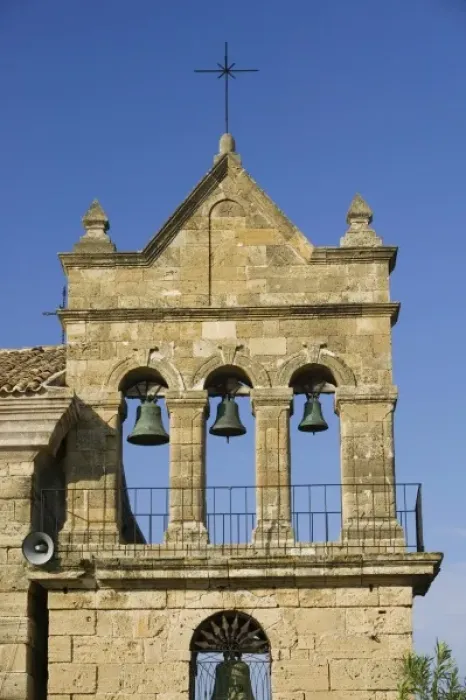Framed Print : GREECE, Ionian Islands, ZAKYNTHOS: Agios Nikolaos Church Bell Tower