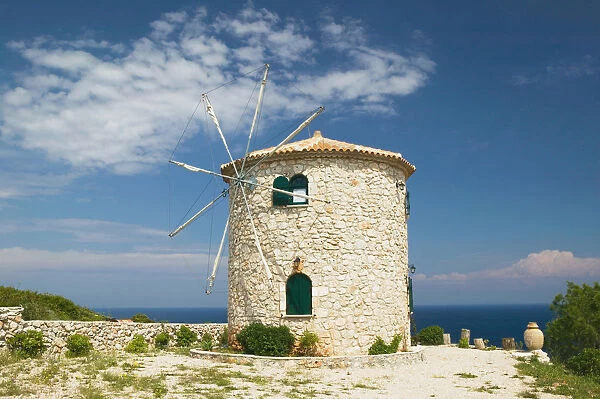 GREECE-Ionian Islands-ZAKYNTHOS-CAPE SKINARI: Cape Skinari Windmill House