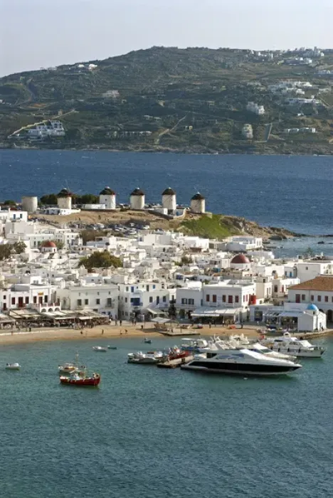 Framed Print : Greece, Mykonos, Chora. The inner harbor of Mykonos Framed Print : Greece, Mykonos, Chora. The inner harbor of Mykonos