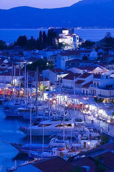 GREECE-Northeastern Aegean Islands-SAMOS-Pythagorio: Harbor View  /  Evening