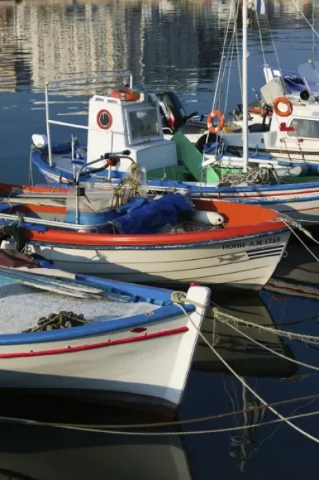 Framed Print : GREECE, Northeastern Aegean Islands, LESVOS (Mytilini), Mytilini Town: Small Fishing Framed Print : GREECE, Northeastern Aegean Islands, LESVOS (Mytilini), Mytilini Town: Small Fishing
