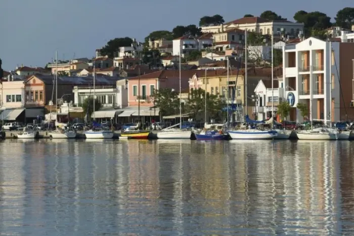 Framed Print : GREECE, Northeastern Aegean Islands, LESVOS (Mytilini), Mytilini Town: Waterfront Framed Print : GREECE, Northeastern Aegean Islands, LESVOS (Mytilini), Mytilini Town: Waterfront