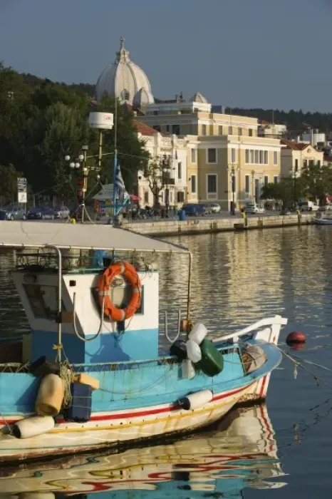 Framed Print : GREECE, Northeastern Aegean Islands, LESVOS (Mytilini), Mytilini Town: Waterfront Framed Print : GREECE, Northeastern Aegean Islands, LESVOS (Mytilini), Mytilini Town: Waterfront