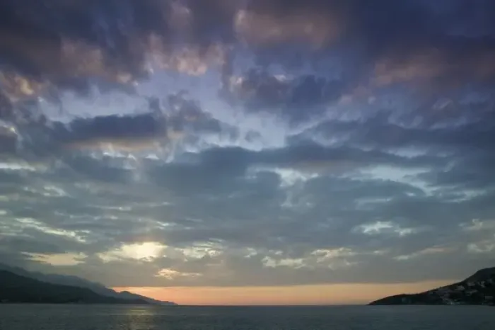 Framed Print : GREECE, Northeastern Aegean Islands, SAMOS, Vathy (Samos Town): Sunset over Vathy Bay Framed Print : GREECE, Northeastern Aegean Islands, SAMOS, Vathy (Samos Town): Sunset over Vathy Bay