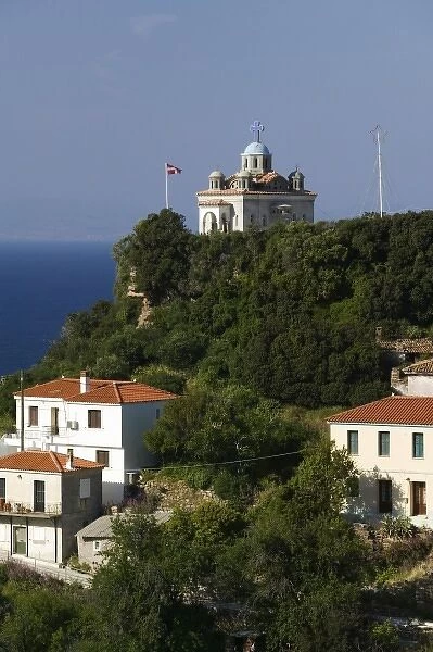 GREECE, Northeastern Aegean Islands, SAMOS, Karlovasi: View of Agia Triada Church