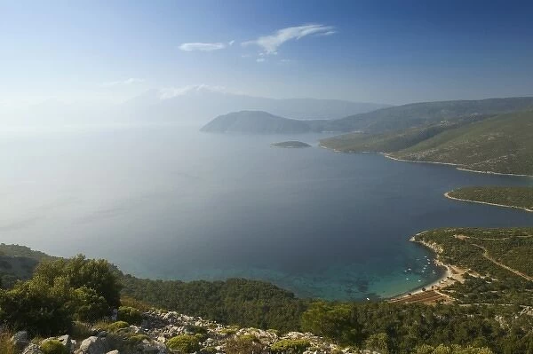 GREECE, Northeastern Aegean Islands, SAMOS, Cape Praso: View of Cape Praso towards