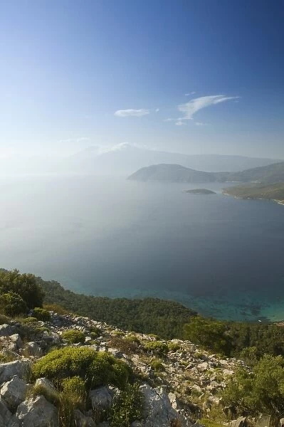 GREECE, Northeastern Aegean Islands, SAMOS, Cape Praso: View of Cape Praso towards