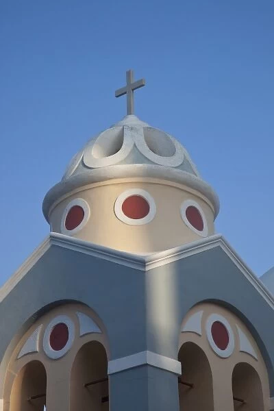 Greece, Santorini, Fira. Church dome