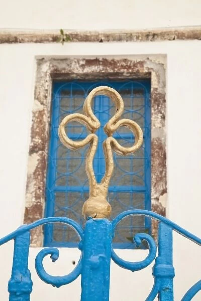 Greece, Santorini. Gates on the Grecian island