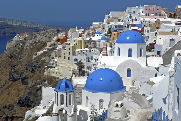 Framed Print : Greece, Santorini. The town of Oia on the island of Santorini Framed Print : Greece, Santorini. The town of Oia on the island of Santorini