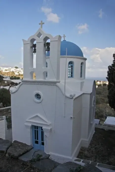 Framed Print : Greece, Sifnos, Apollonia. A Greek Orthodox village church on an autumn afternoon Framed Print : Greece, Sifnos, Apollonia. A Greek Orthodox village church on an autumn afternoon
