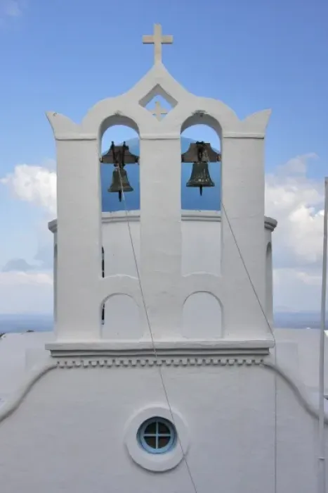 Framed Print : Greece, Sifnos, Apollonia. A traditional Cycladic bell tower in front of Greek Orthodox Framed Print : Greece, Sifnos, Apollonia. A traditional Cycladic bell tower in front of Greek Orthodox