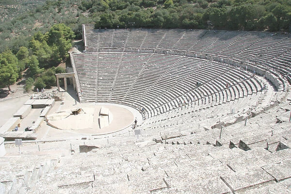 Greek Art. Epidaurus Theater by Polykleitos the Younger. Epidaurus. Peloponnese. Greece