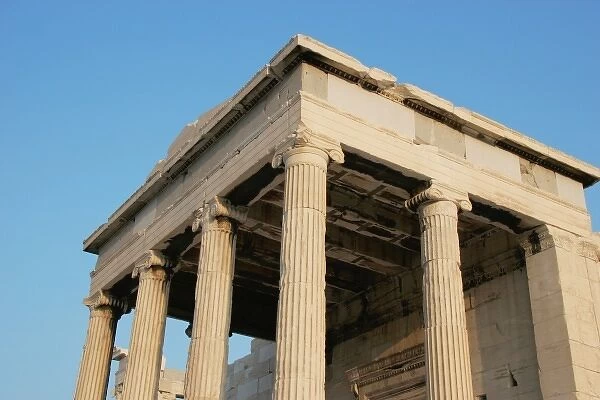 Greek Art. Erechtheum. Temple ionic built between 421-407 BC. Acropolis, Athens, Greece