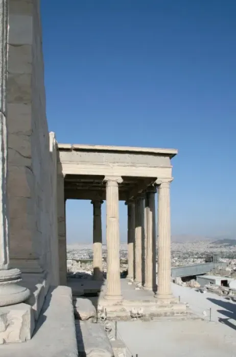 Framed Print : Greek Art. Erechtheum. Temple ionic built between 421-407 BC. Acropolis, Athens, Greece Framed Print : Greek Art. Erechtheum. Temple ionic built between 421-407 BC. Acropolis, Athens, Greece