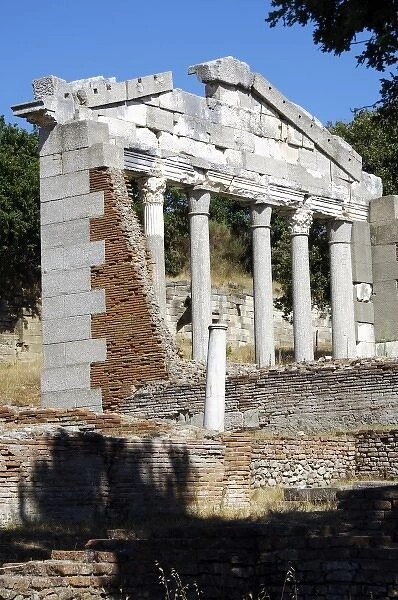 Greek art, Hellenistic period. Ruins of Apollonia. A bouleuterion building dated
