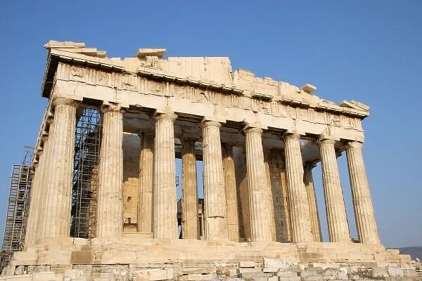 Greek Art. Parthenon, built between 447-438 BC under leadership of Pericles. The