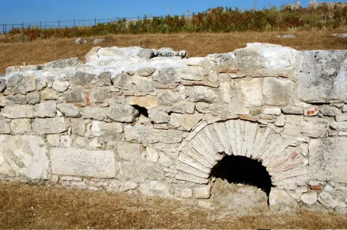 Framed Print : GREEK ART. REPUBLIC OF ALBANIA. Archeological site of BYLLIS, old city founded by