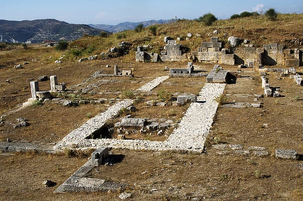 GREEK ART. REPUBLIC OF ALBANIA. Illyrian City Theater. Third century BC. Remodeled