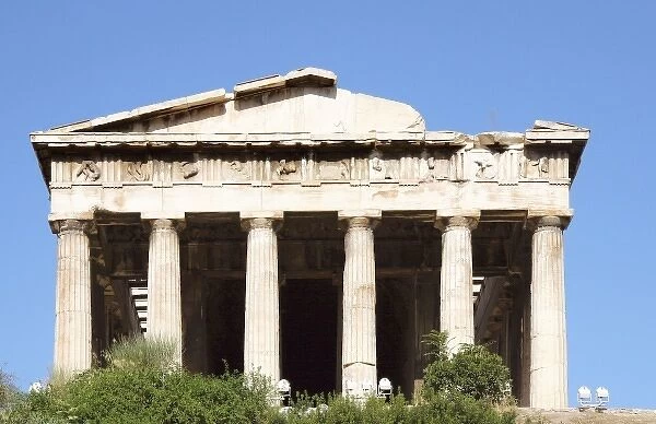 Greek Art. Temple of Hephaestus or Theseion. The Doric temple, which stands at the