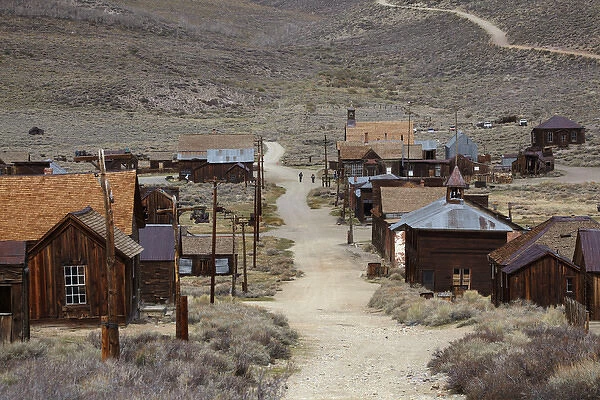 Green Street, Bodie Ghost Town ( elevation 8379 ft  /  2554 m ), Bodie Hills, Mono County