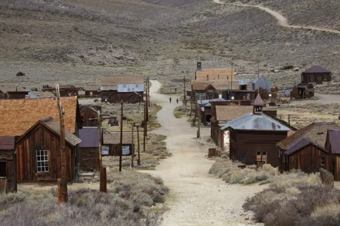 Framed Print : Green Street, Bodie Ghost Town ( elevation 8379 ft  /  2554 m ), Bodie Hills, Mono County