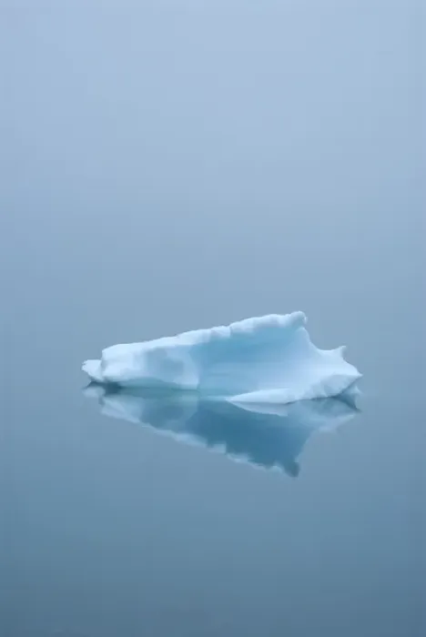 Framed Print : Greenland, Eriks Fjord. A single iceberg floats on Eriks Fjord in southern