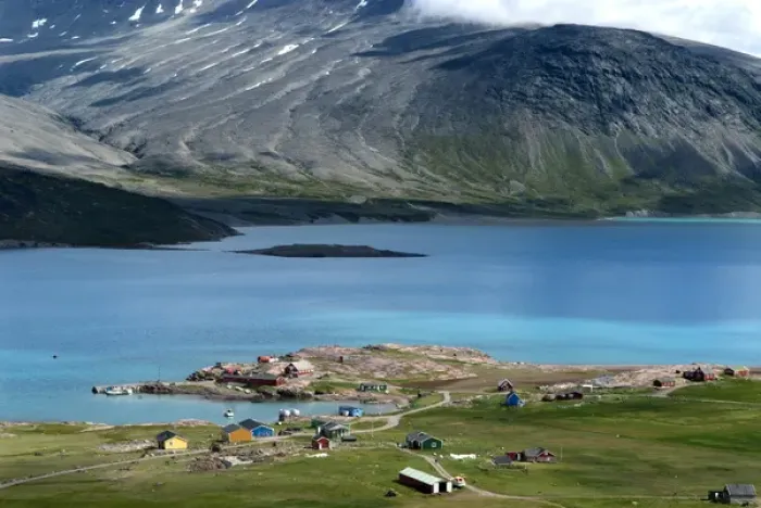 Framed Print : Greenland, Igaliku. Once the heart of 12th century Norse Greenland, Igaliku is a