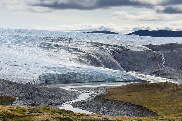 Greenland. Kangerlussuaq. Retreating Russell glacier at the edge of the ice cap