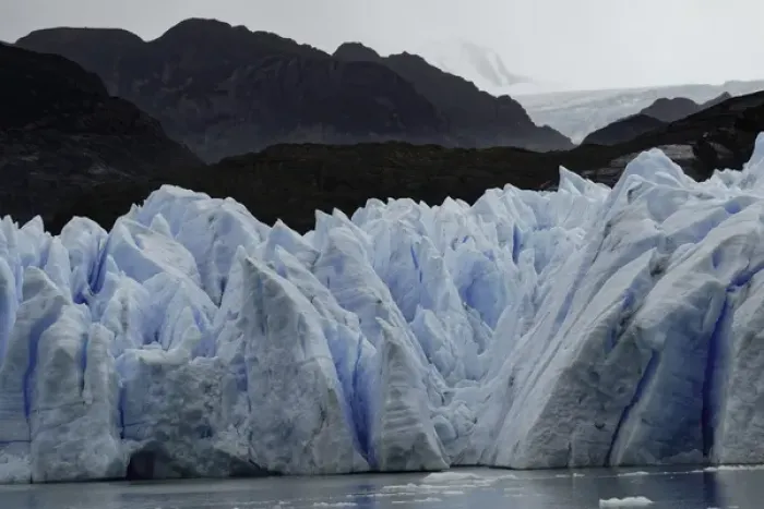 Framed Print : Grey Glacier, Torres del Paine National Park, Chile, South America. Patagonia, Patagonia
