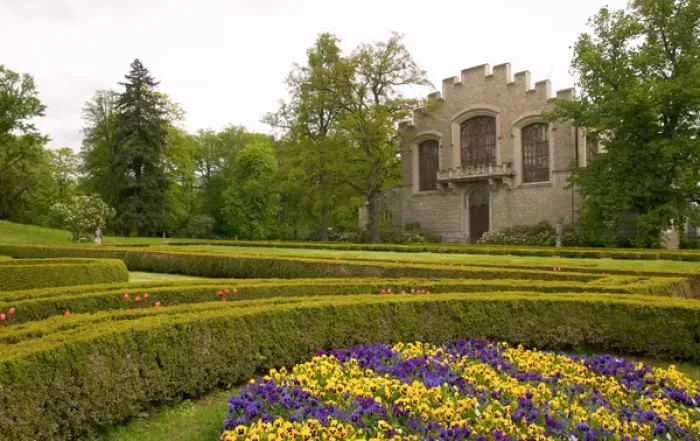 Framed Print : grounds at Hluboka Castle, Czech Republic, Ceske Budejovice