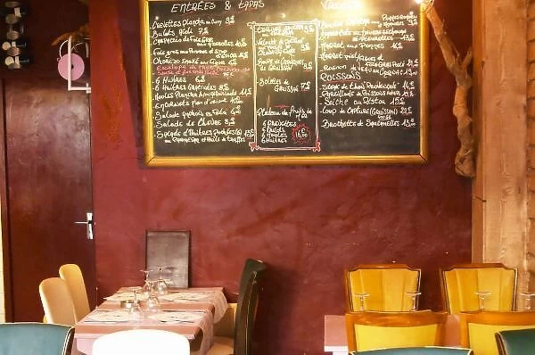 Gruissan village. La Clape. Languedoc. Restaurant La Cranquette. France. Europe