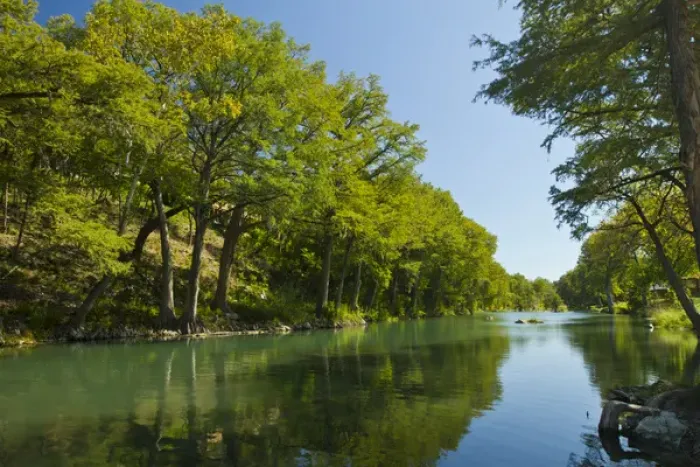 Framed Print : Guadalupe River and Baldcrypress trees at Gruene, Texas near New Braunfels Framed Print : Guadalupe River and Baldcrypress trees at Gruene, Texas near New Braunfels