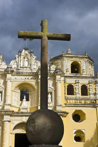 Guatemala, Antigua. The church of La Merced was originally built in 1548. Its present