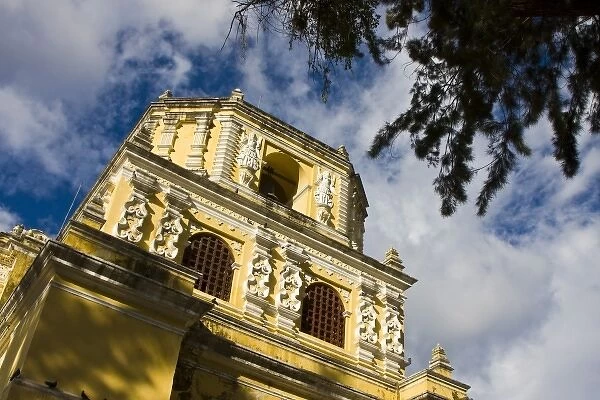 Guatemala, Antigua. The church of La Merced was originally built in 1548. Its present