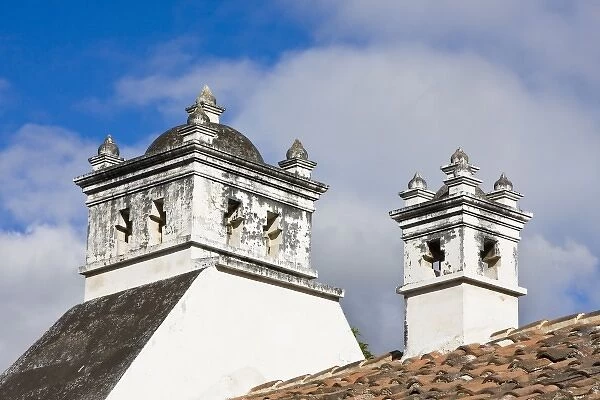 Guatemala, Antigua. Cupolas are a very popular feature in many residential homes and hotels