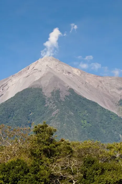 Framed Print : Guatemala, Antigua. Fuego Volcano outside Antigua, Guatemala