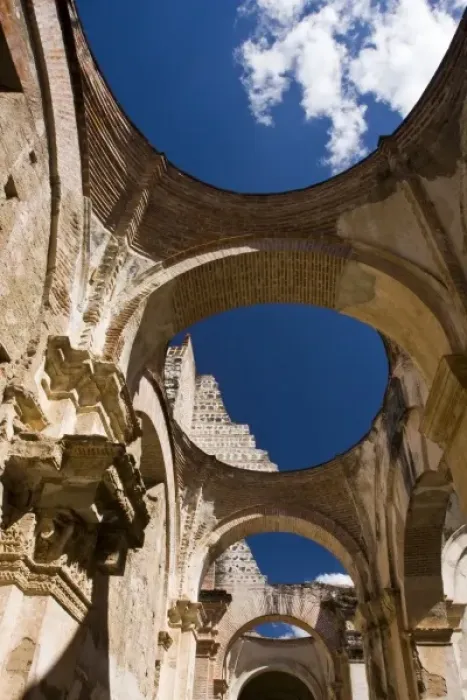 Framed Print : Guatemala, Antigua. The Ruins of the Cathedral de Antigua. The Cathedral was almost Framed Print : Guatemala, Antigua. The Ruins of the Cathedral de Antigua. The Cathedral was almost
